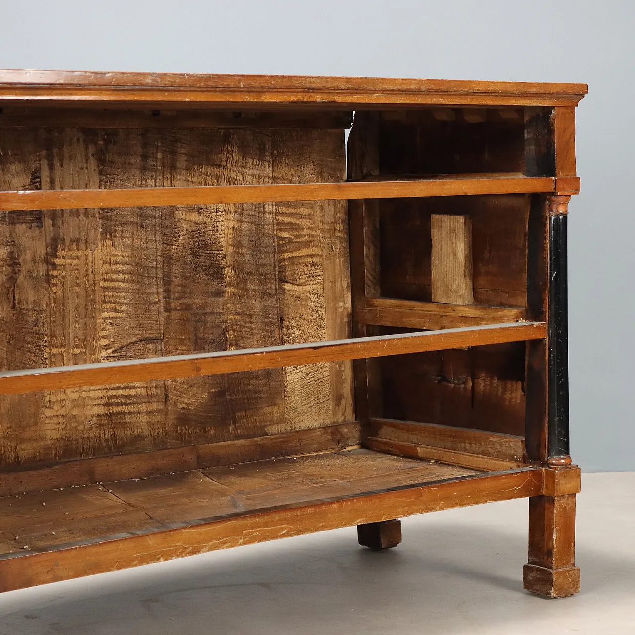 Impero walnut chest of drawers, early 19th century 10