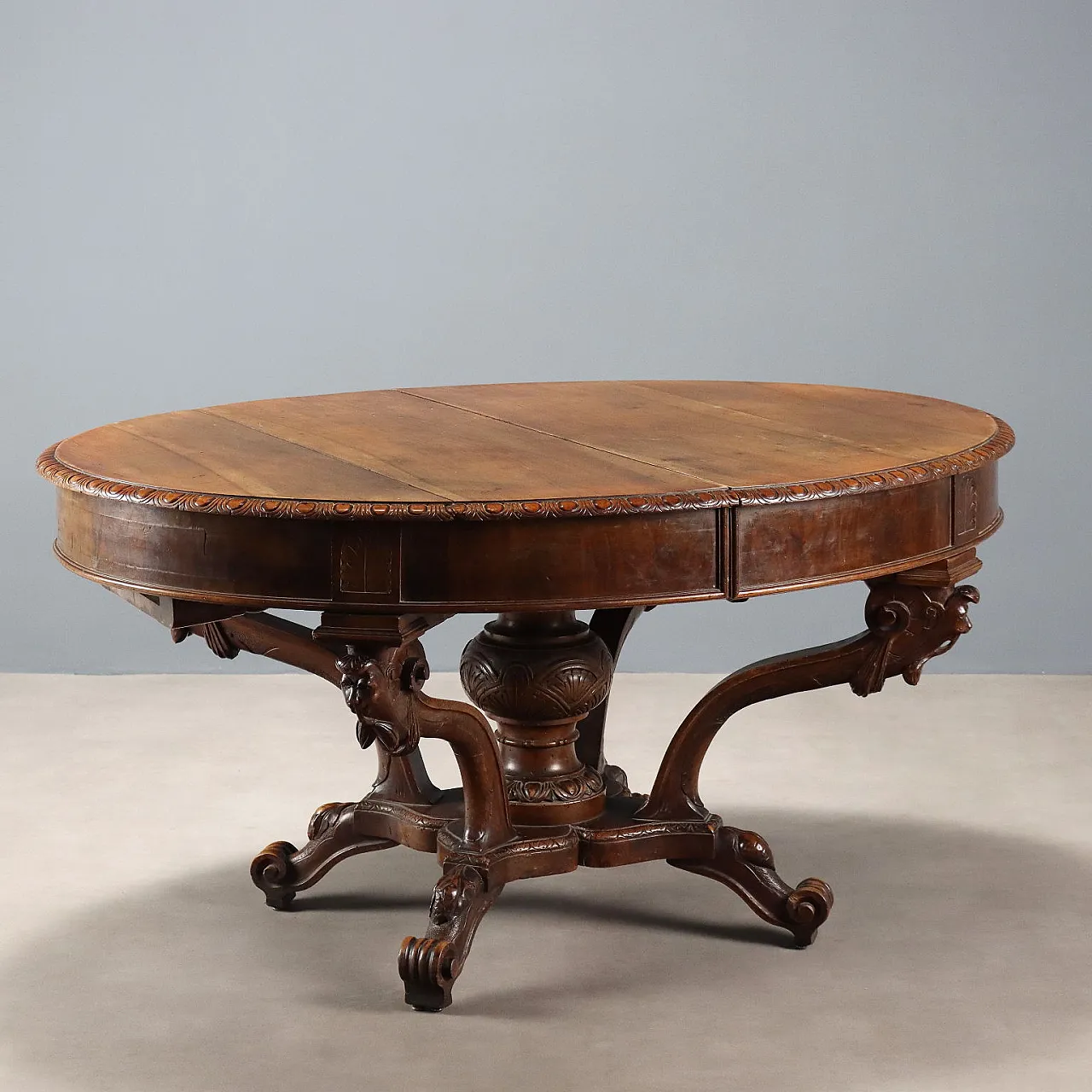 Tavolo allungabile in noce, '800 1