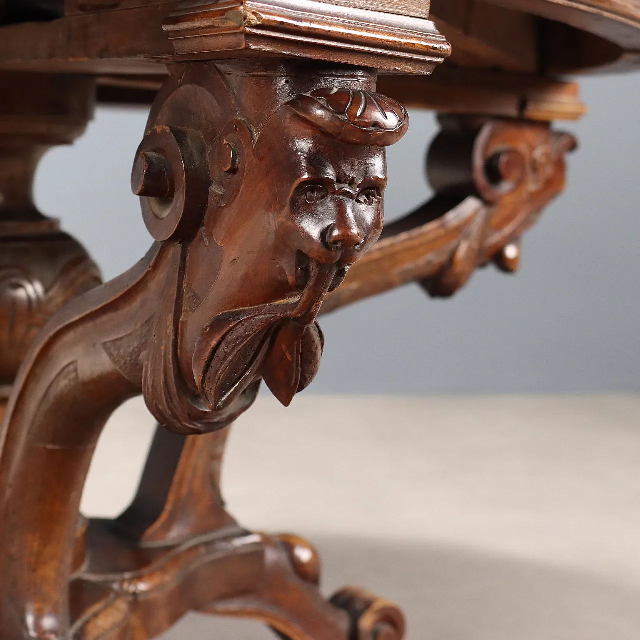 Tavolo allungabile in noce, '800 4