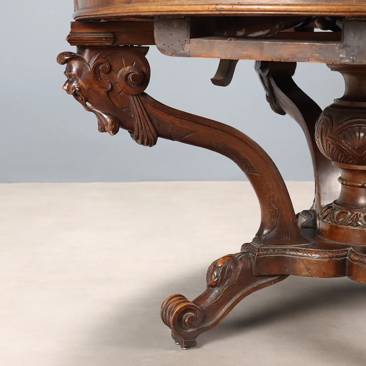 Tavolo allungabile in noce, '800 6