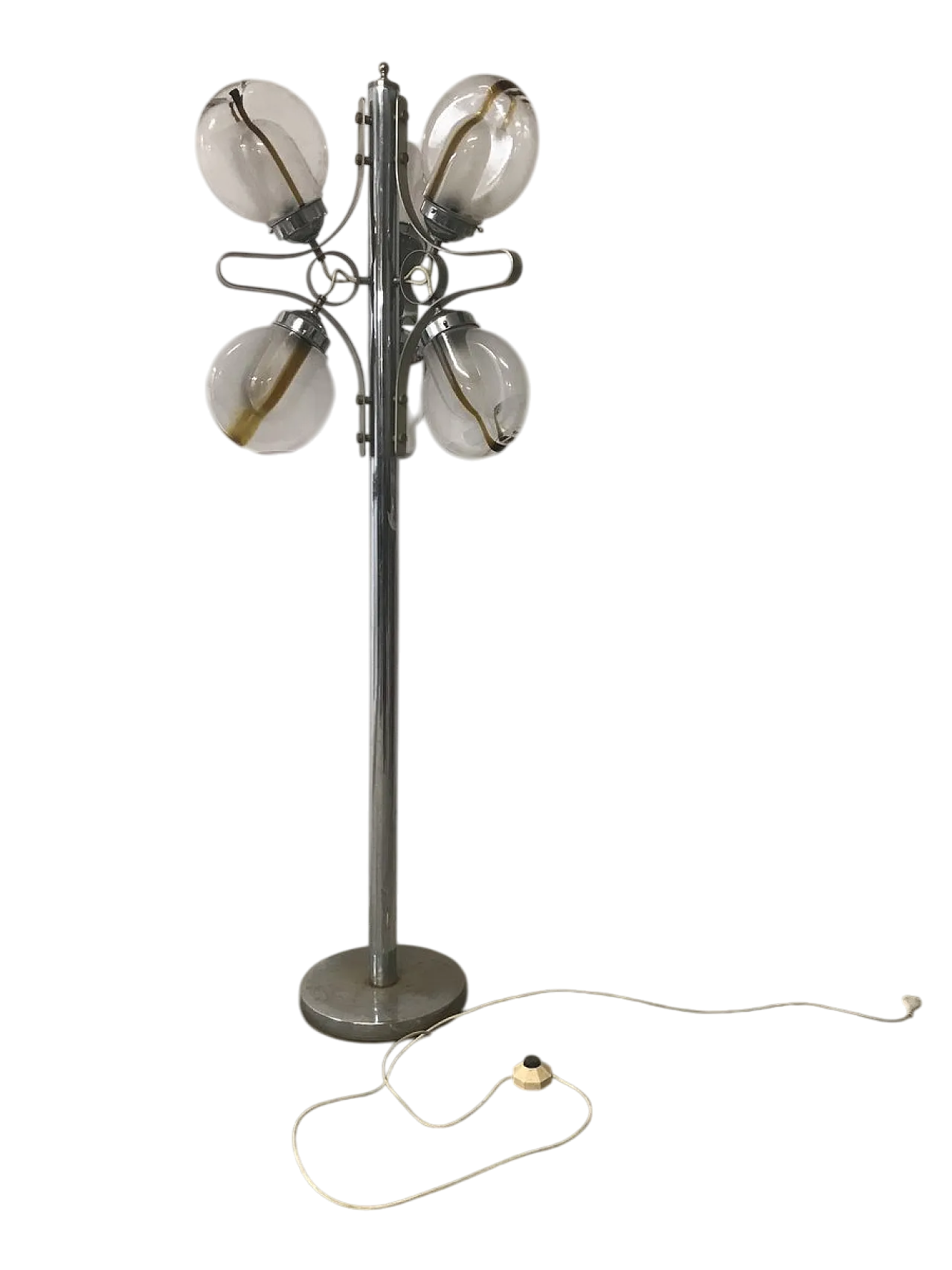 Lampada da terra in vetro di Murano, anni '70 13