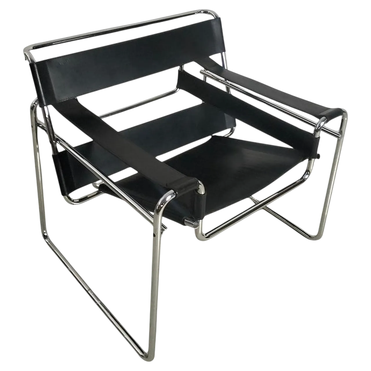 Poltrona Wassily  di M.Breuer per Gavina, anni 60s 16