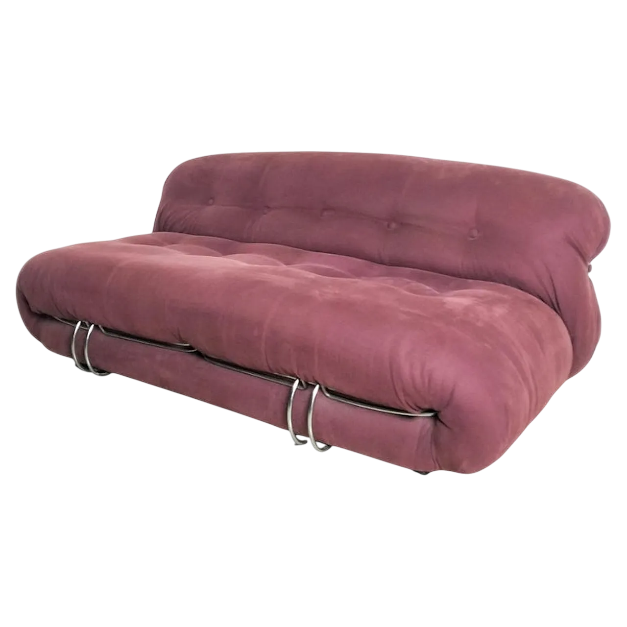 Soriana 2 seater sofa by Afra and Tobia Scarpa for Cassina, 70s 13