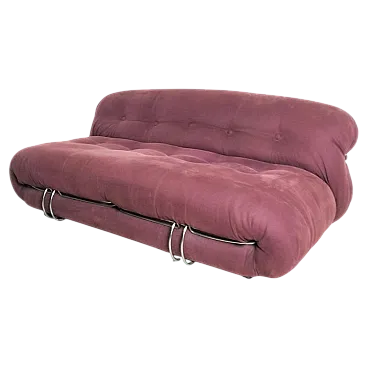 Soriana 2 seater sofa by Afra and Tobia Scarpa for Cassina, 70s