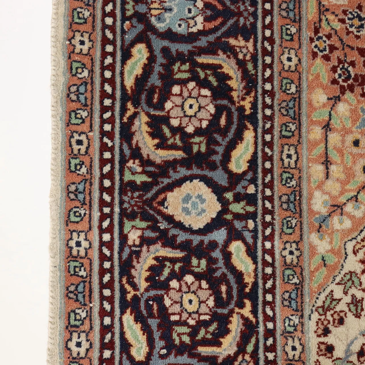 Cotton and wool Jaipur carpet with fine knot, late 20th century 6