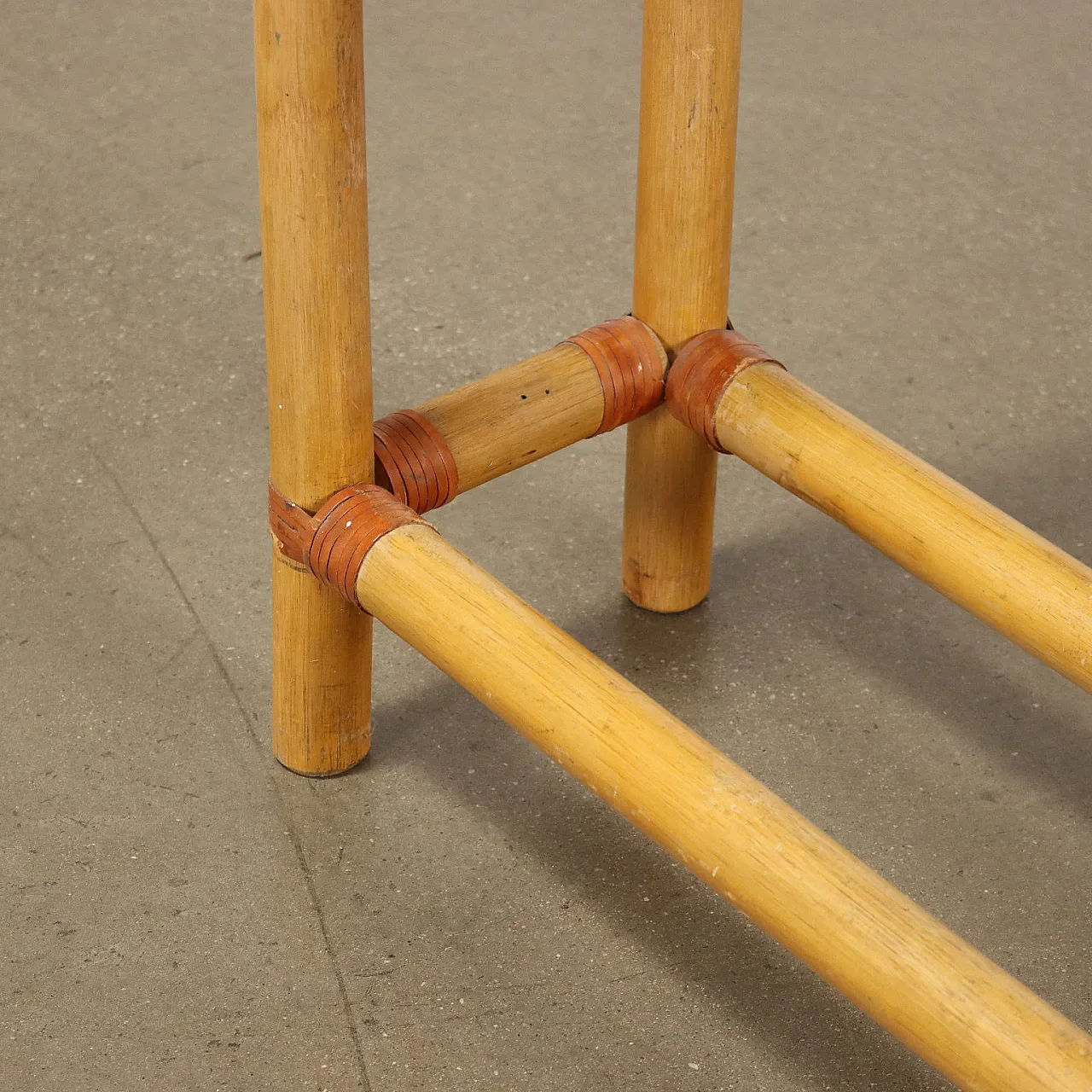 Mobile in bambù con ripiani a giorno, anni '80 6