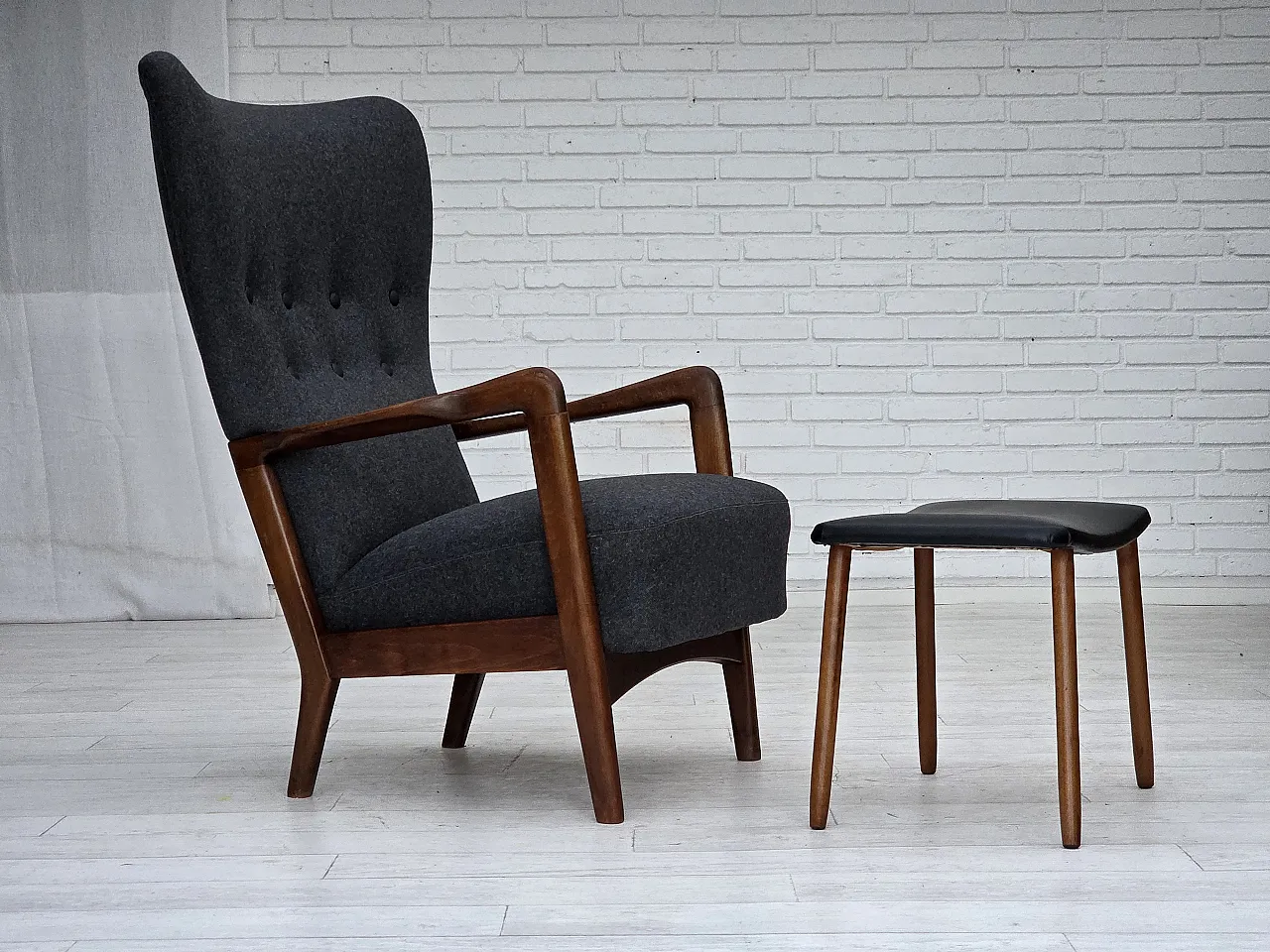 Danish armchair by Fritz Hansen model 8000/8020, 1960s 1