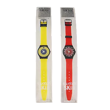 Coppia di orologi Skin ultrasottili, anni 2000