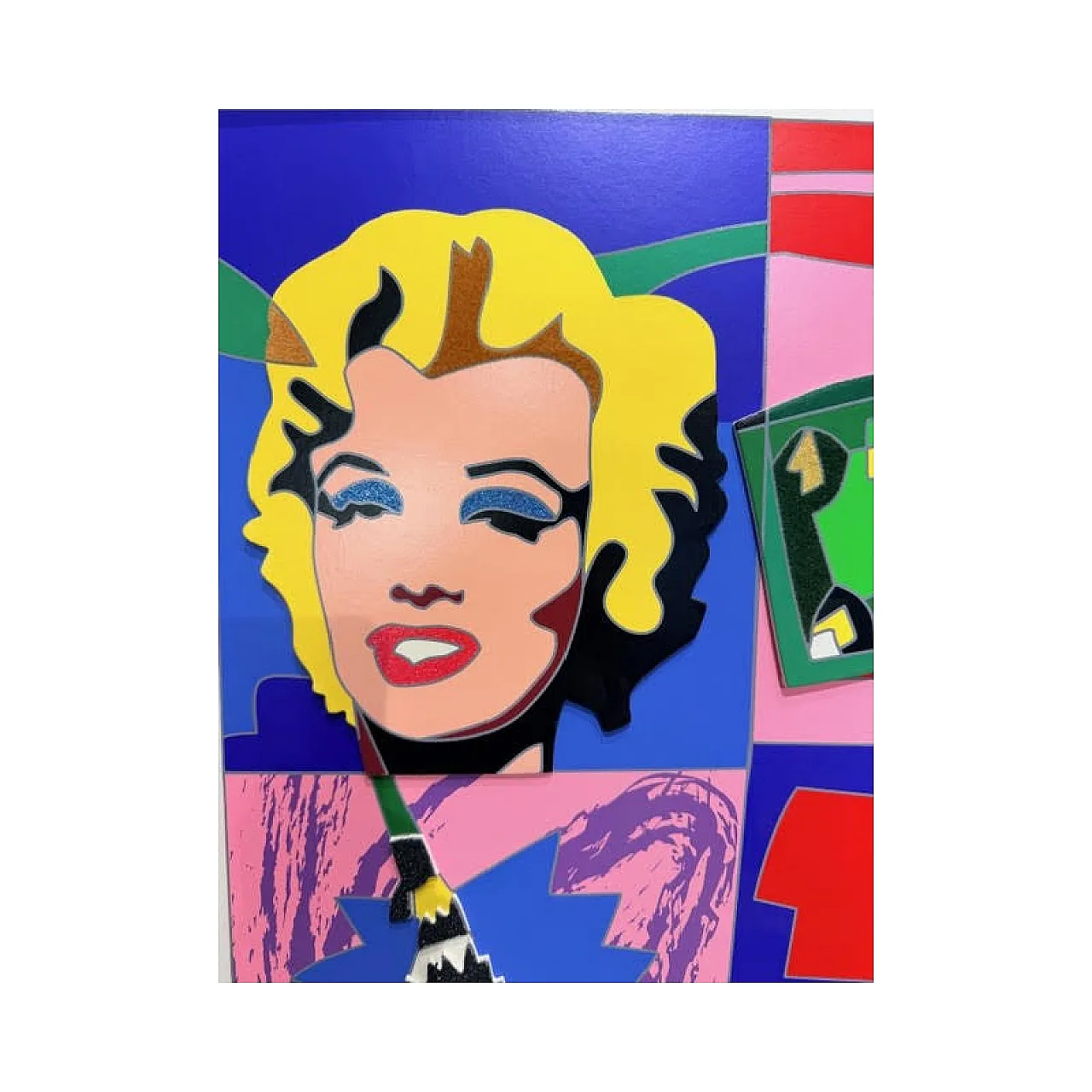 Ugo Nespolo, American Icons, serigrafia polimaterica, anni 2000 2