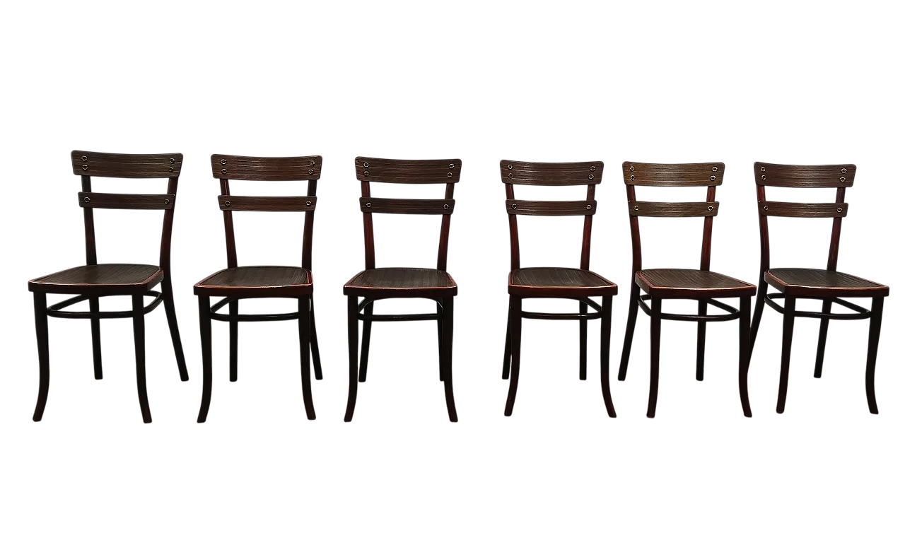 6 sedie Thonet, mod. 651, anni '30 33