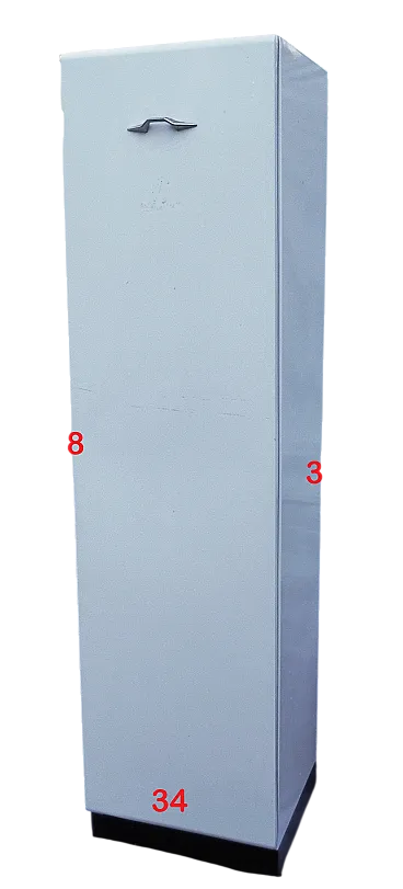 Pensile a colonna,in  metallo smaltato, anni '50