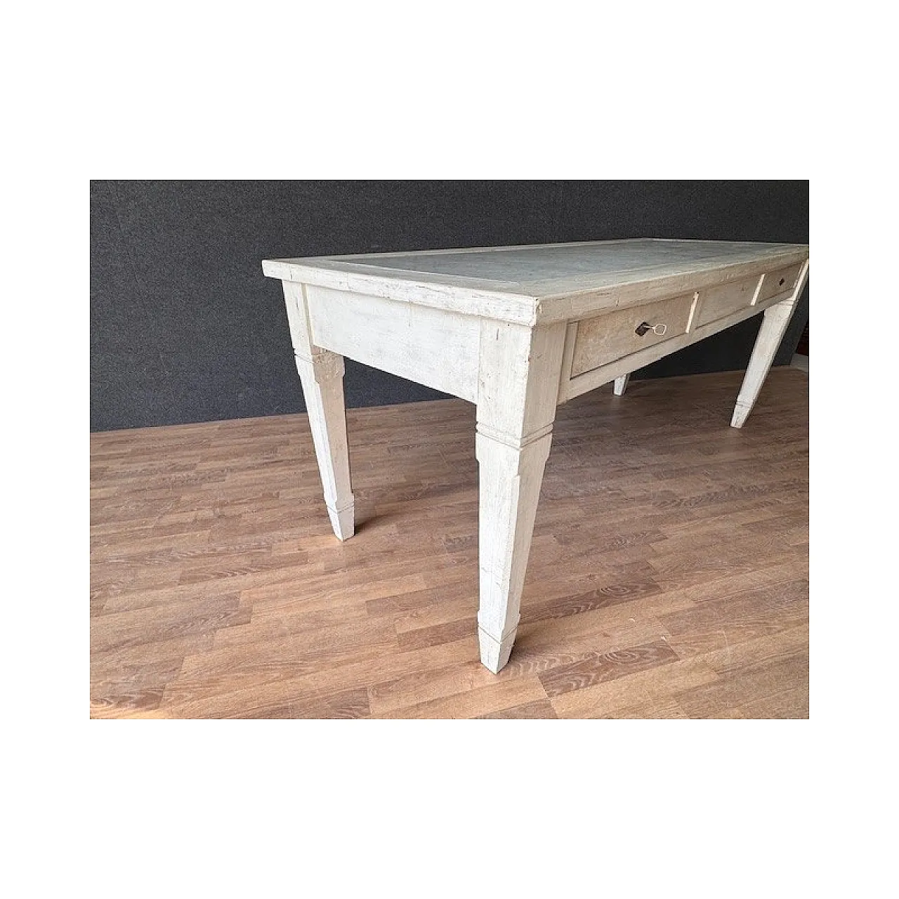 Tavolo da cucina in legno massello, primo '900 7