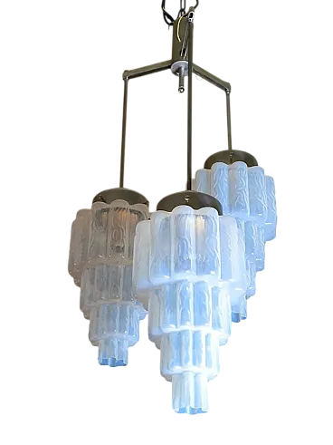 Adjustable chandelier with Murano glass, 1950s