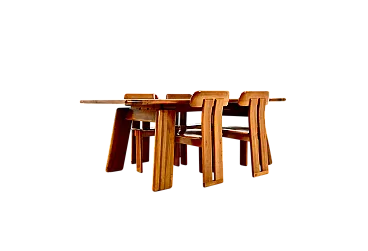 Set da pranzo Sapporo Di Mario Marenco per Mobilgirgi, anni '70