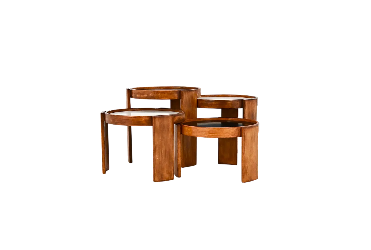 Model 780 Nesting Tables by Gianfranco Frattini for Cassina, 1960s 12