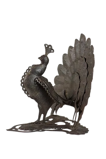 Artista italiano, Pavone, ferro battuto, inizio '900