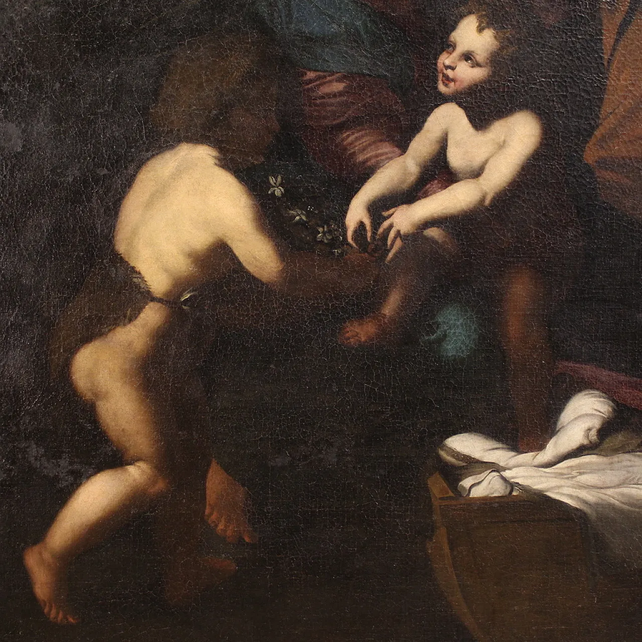 Italian painting, Holy Family, 17th century 11