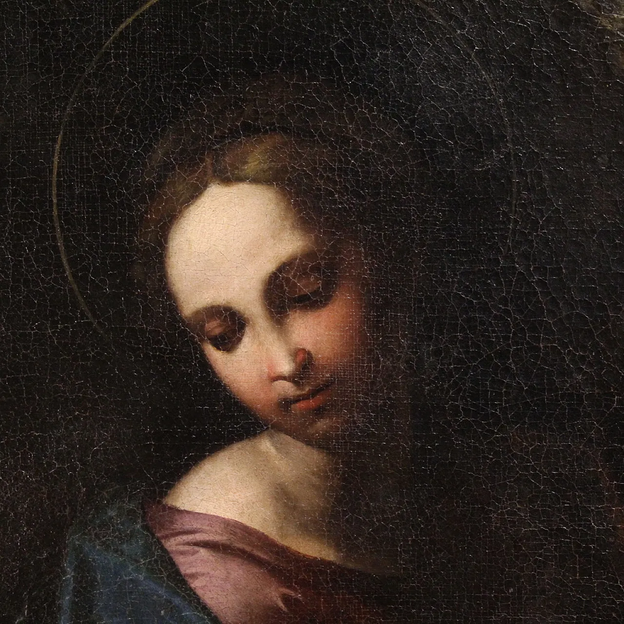 Italian painting, Holy Family, 17th century 12