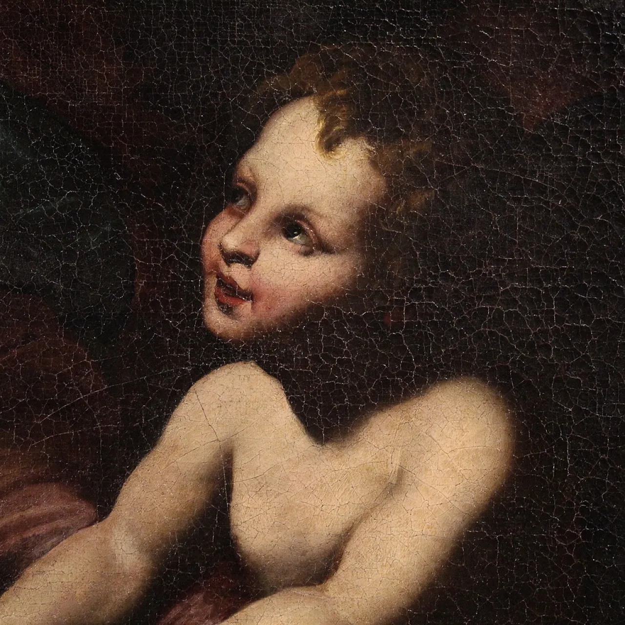 Italian painting, Holy Family, 17th century 14