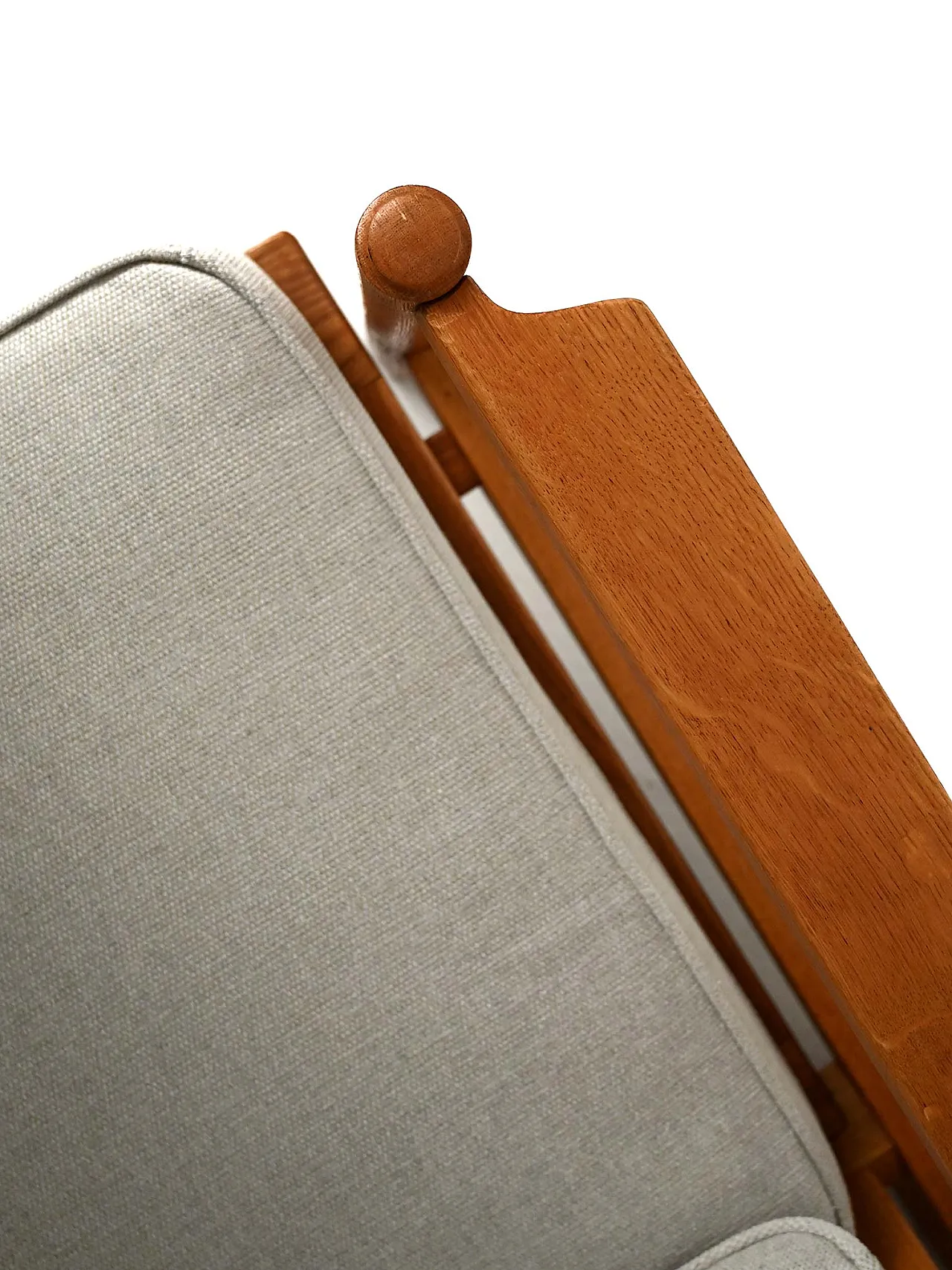 Scandinavian sofa in solid oak from the 1950s/60s 5