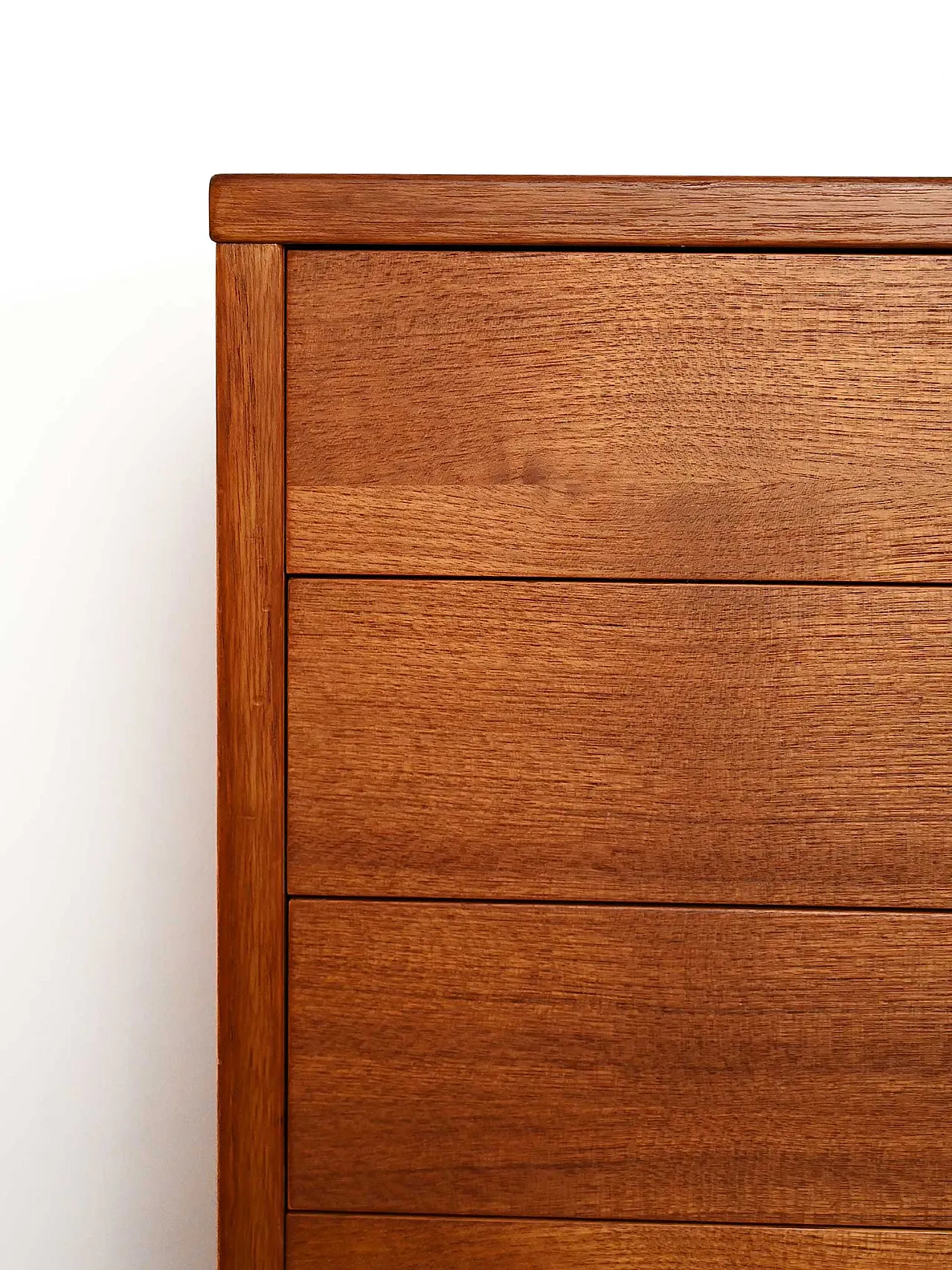 Scandinavian teak chest of drawers with six drawers, 1960s 5