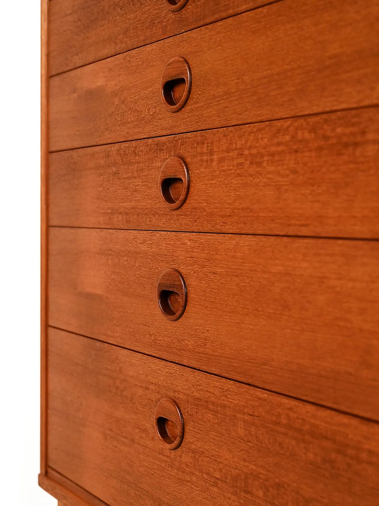Scandinavian teak chest of drawers with six drawers, 1960s 8