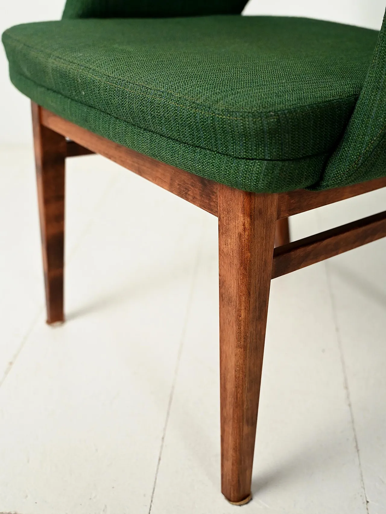 Pair of green Oslosund armchairs by Kinnarps, 1950s 7