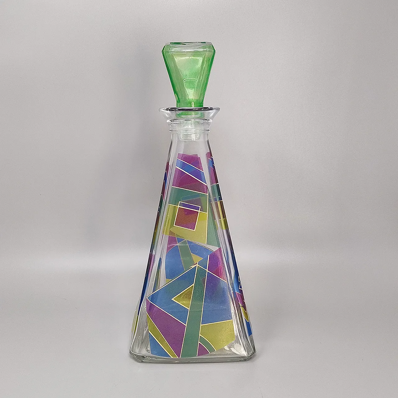 Decanter or Decorative Bottle by Luigi Bormioli, 1970s 2