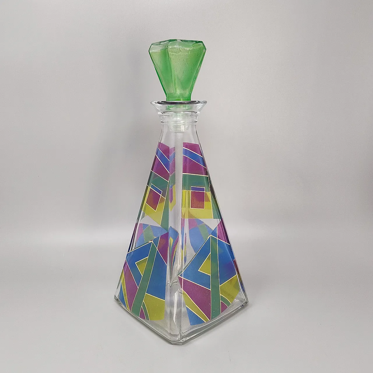 Decanter or Decorative Bottle by Luigi Bormioli, 1970s 3