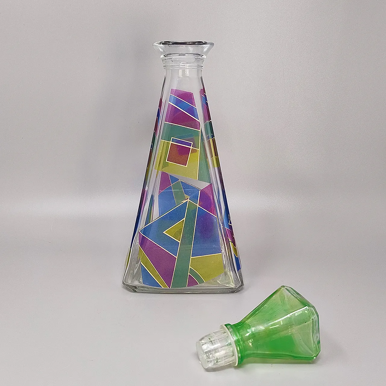 Decanter or Decorative Bottle by Luigi Bormioli, 1970s 4