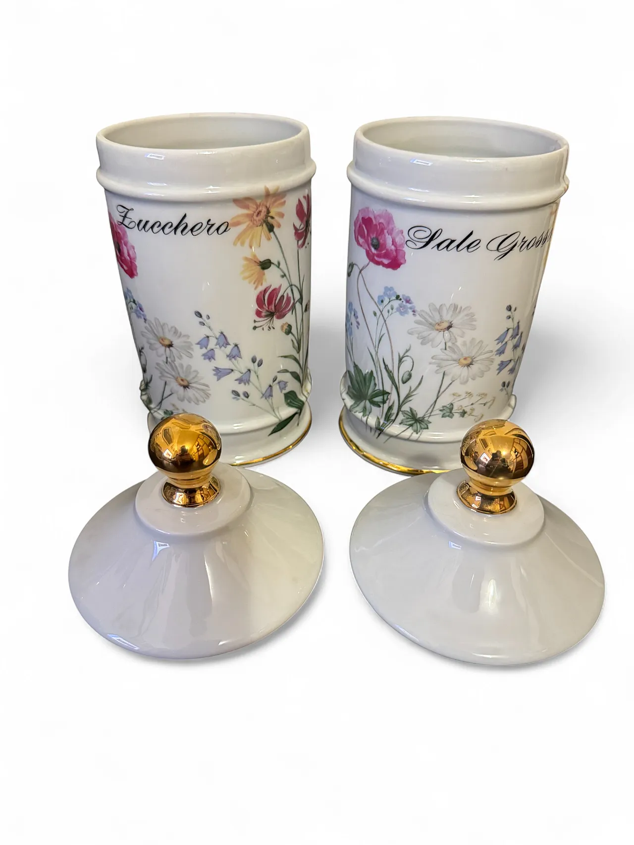 7 barattoli da cucina porcellana di Limoges, anni '50 7