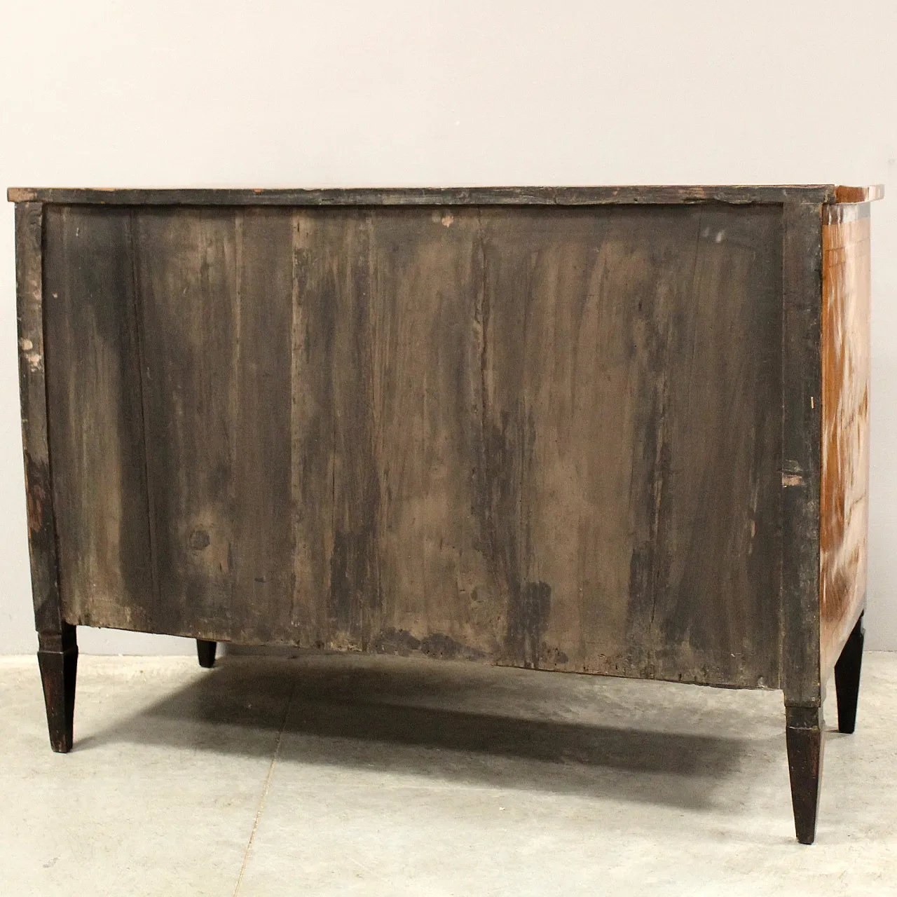 Cassettone comò Luigi XVI in noce intarsiato Italia '700 14