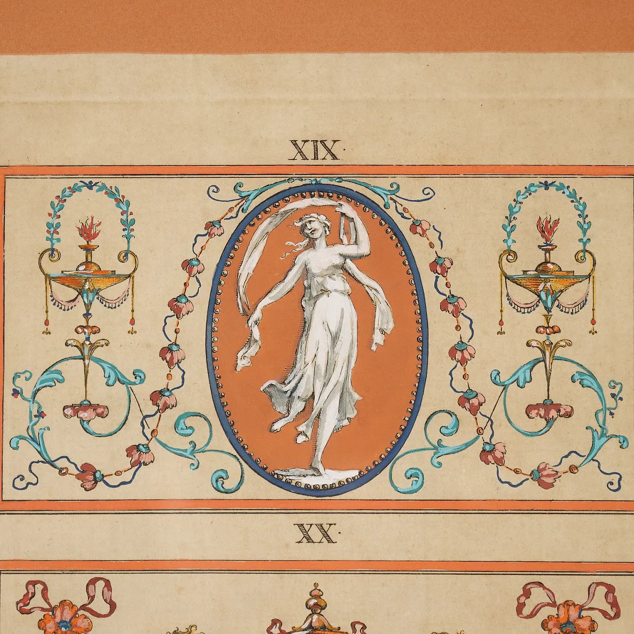 Pair of hand-coloured engravings, 18th century 5