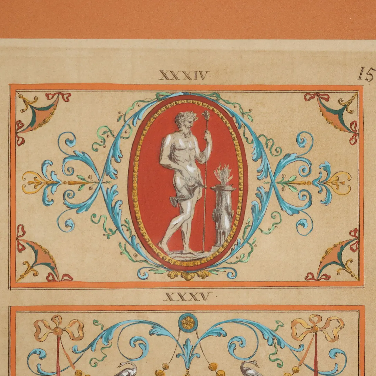 Pair of hand-coloured engravings, 18th century 7