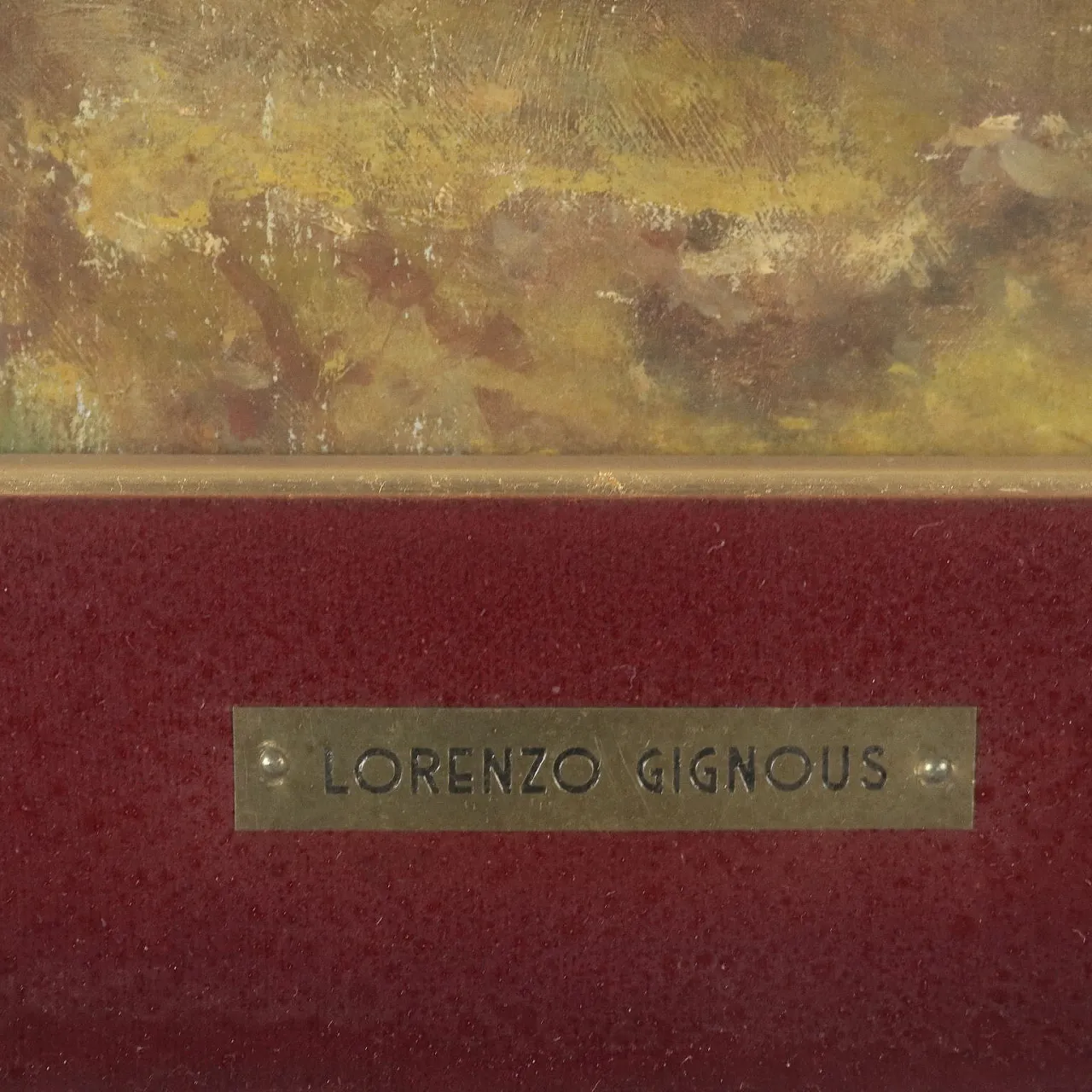 Landscape, oil on canvas with frame, 20th century 9