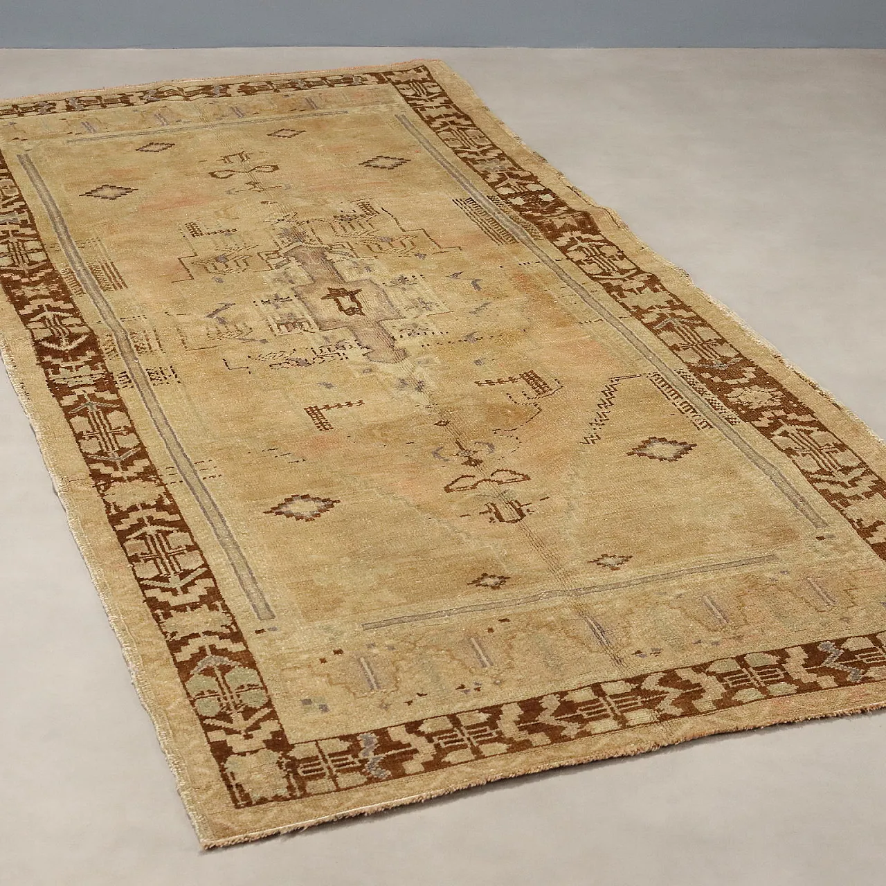Kazak wool rug, fine knot, handmade, 20th century 1