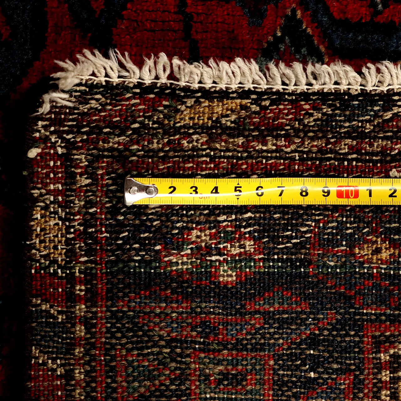 Afshari wool rug, fine knot, handmade, 20th century 8