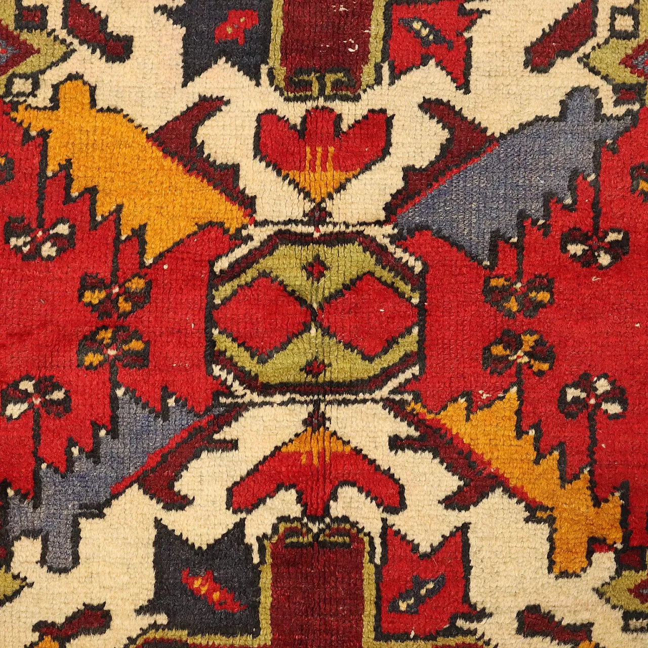 Goltogh carpet in wool, fine knot, handmade, 20th century 4