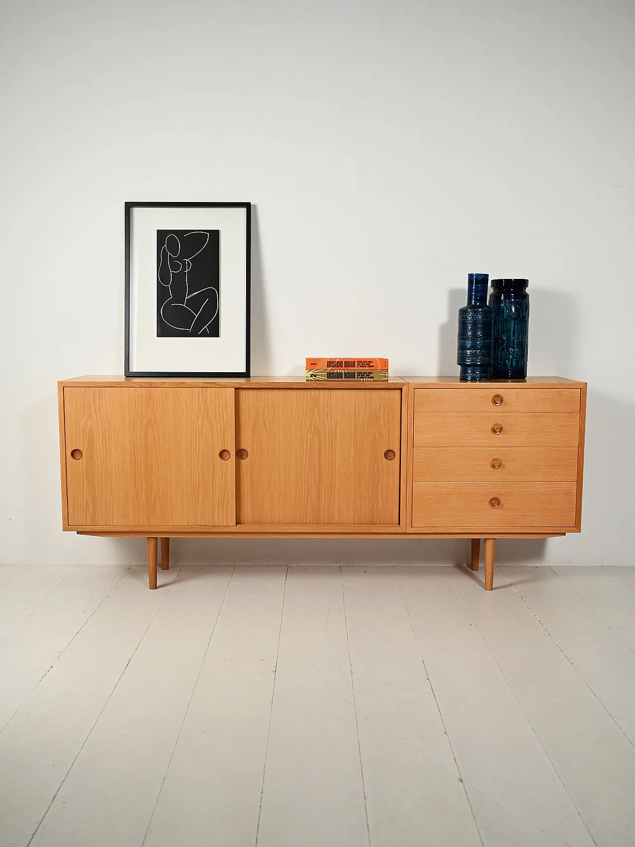 Sideboard scandinavo in rovere di Børge Mogensen per Karl Andersson 1