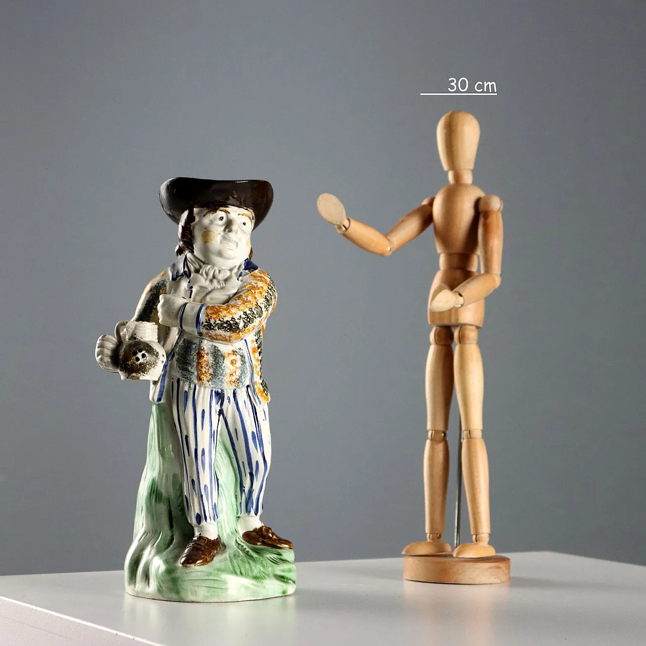 Brocca Toby in ceramica policroma, '700 2