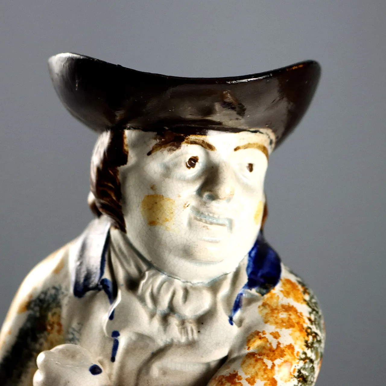 Brocca Toby in ceramica policroma, '700 3