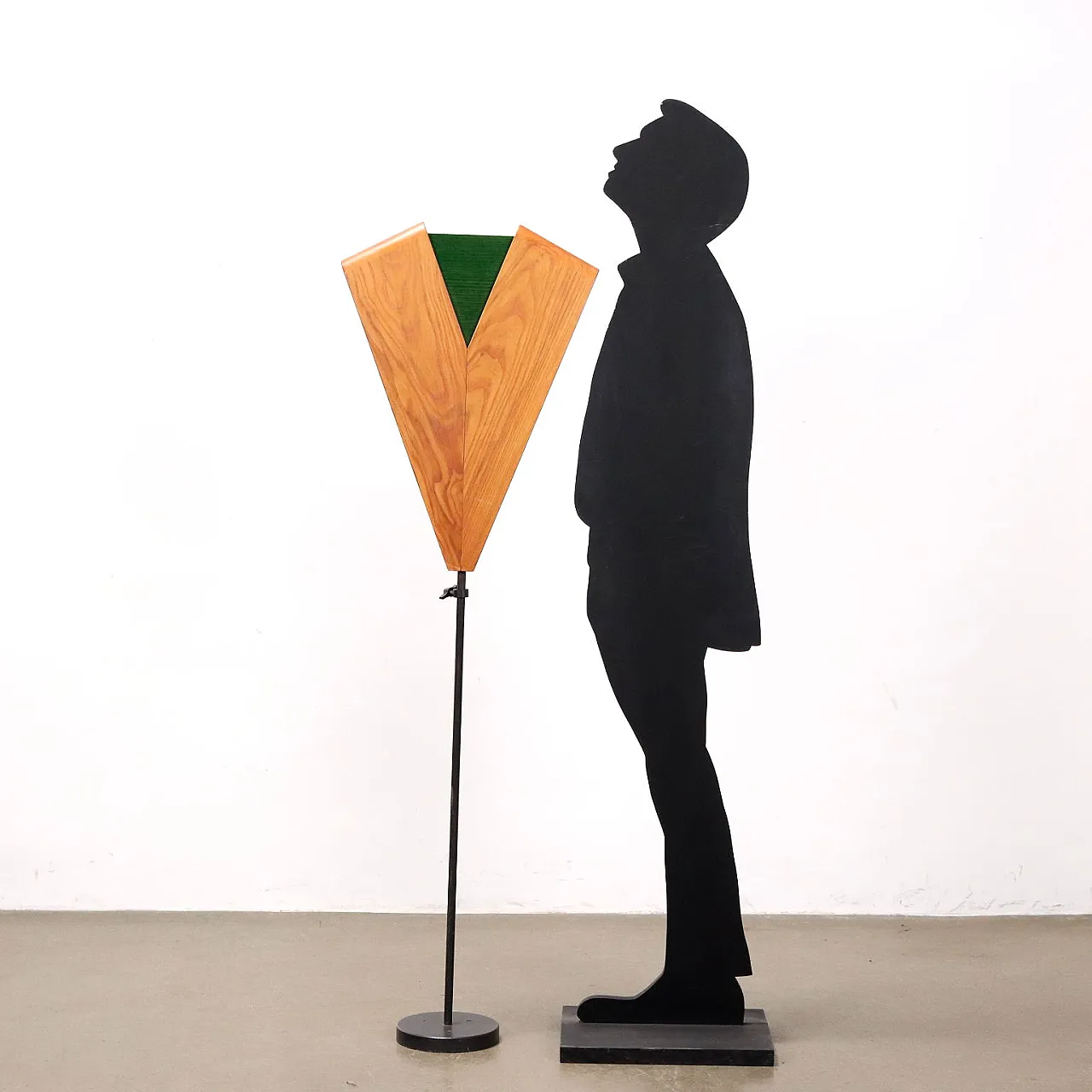 Appendiabiti in legno e metallo, anni '80 2