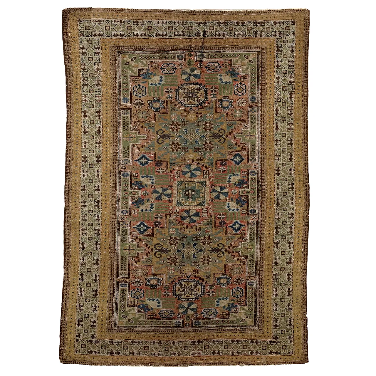 Ardebil rug in cotton and wool, late 20th century 1