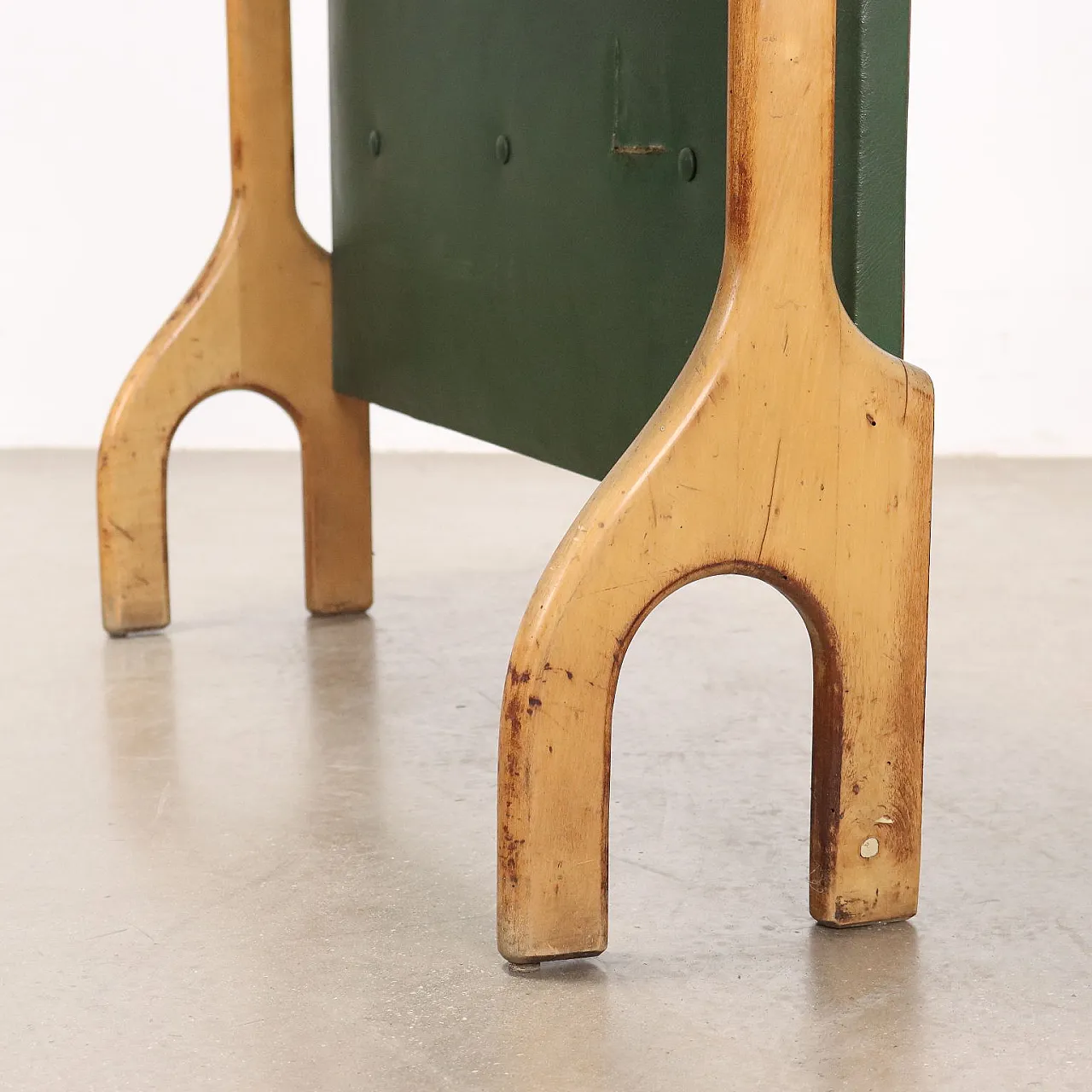 Consolle in similpelle e faggio, anni '50 8