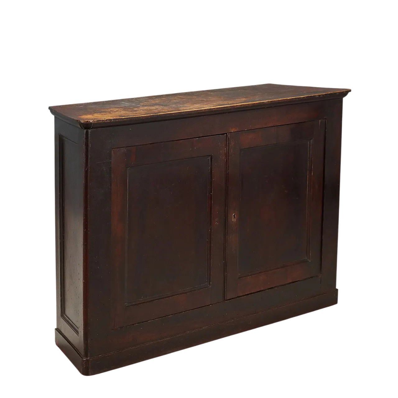 Credenza arrotondata in noce e pioppo, metà '800 9