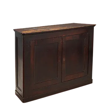 Credenza arrotondata in noce e pioppo, metà '800