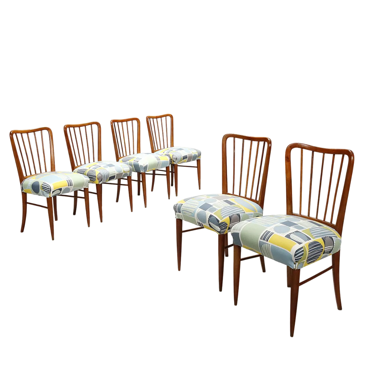 6 Sedie da pranzo in legno di faggio, '900 10