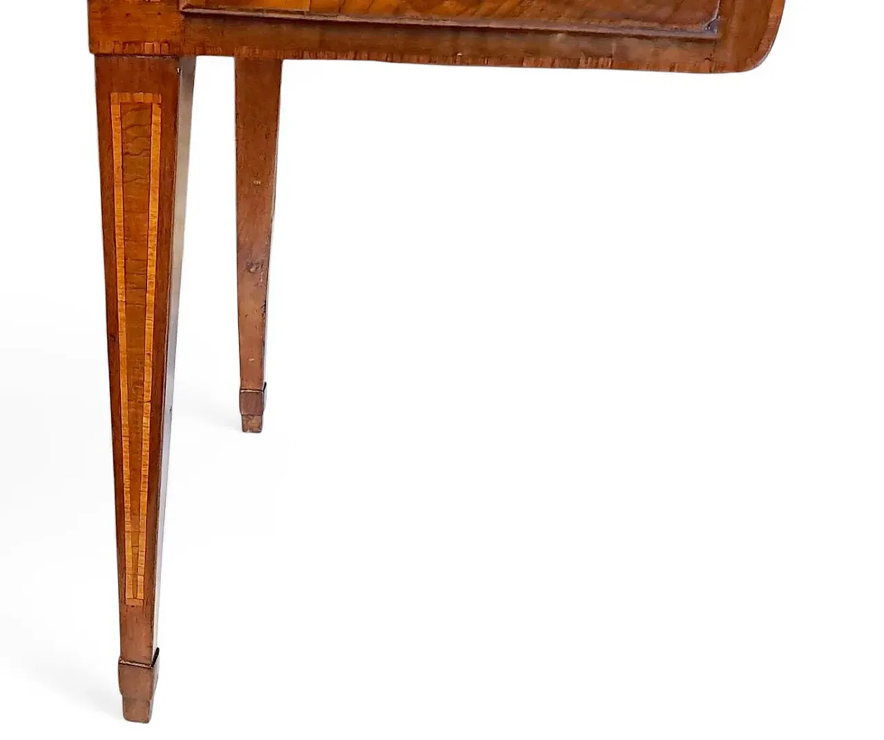 Louis XVI style center desk in walnut and briar wood, 18th century 5
