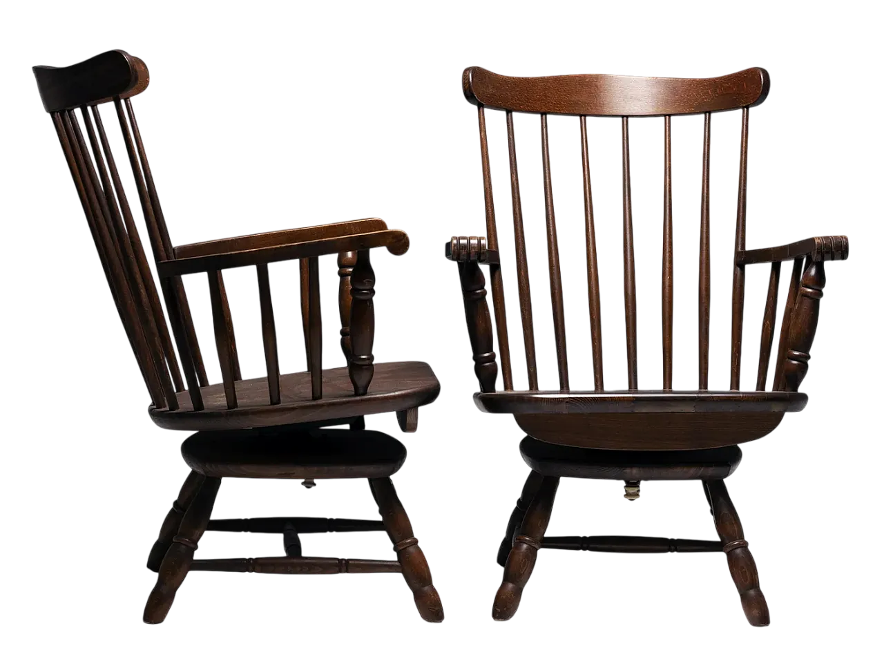 Coppia di sedie girevoli, anni '70 7