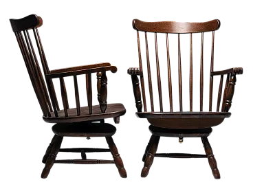 Coppia di sedie girevoli, anni '70